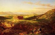 Temple of Segesta with the Artist  Sketching Thomas Cole